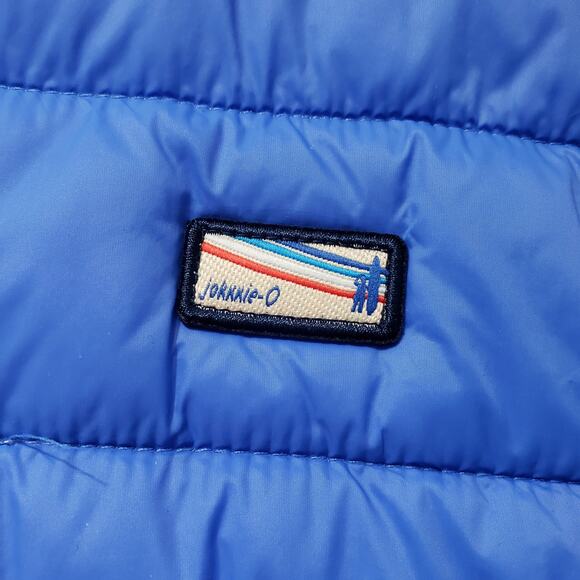 JOHNNIE-O Hudson Quilted Puffer Vest JMVT1160 Packable Men's Size XL Blue - Picture 3 of 11